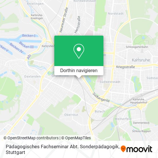 Pädagogisches Fachseminar Abt. Sonderpädagogik Karte