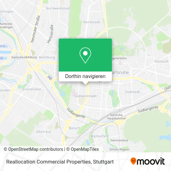 Reallocation Commercial Properties Karte