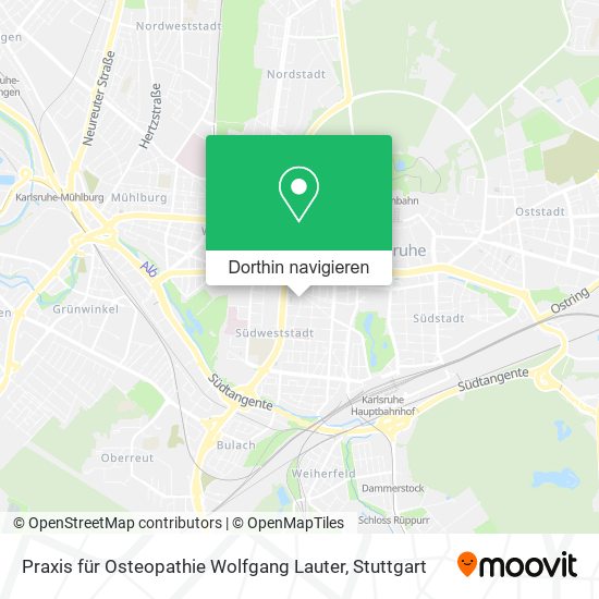Praxis für Osteopathie Wolfgang Lauter Karte