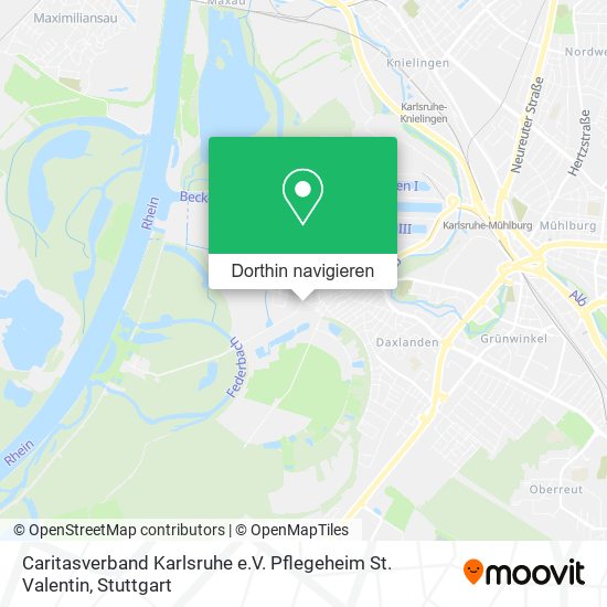 Caritasverband Karlsruhe e.V. Pflegeheim St. Valentin Karte