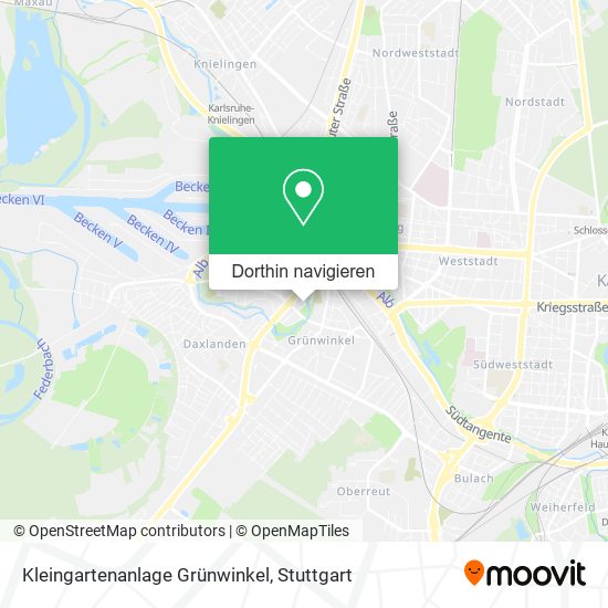 Kleingartenanlage Grünwinkel Karte