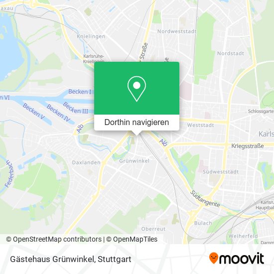 Gästehaus Grünwinkel Karte
