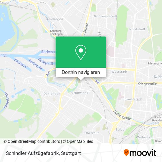 Schindler Aufzügefabrik Karte