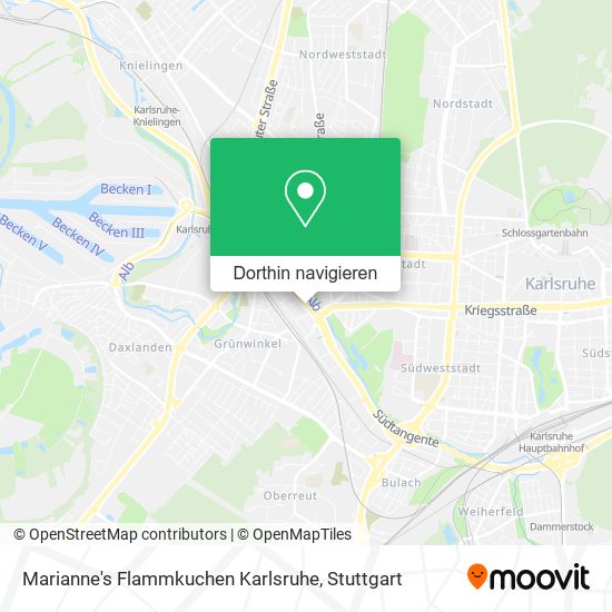 Marianne's Flammkuchen Karlsruhe Karte