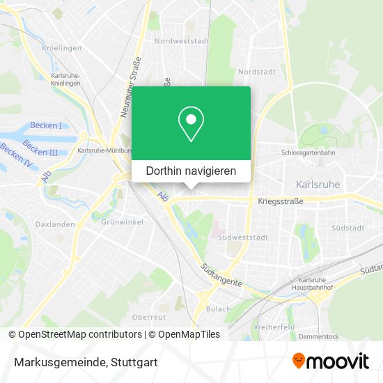 Markusgemeinde Karte