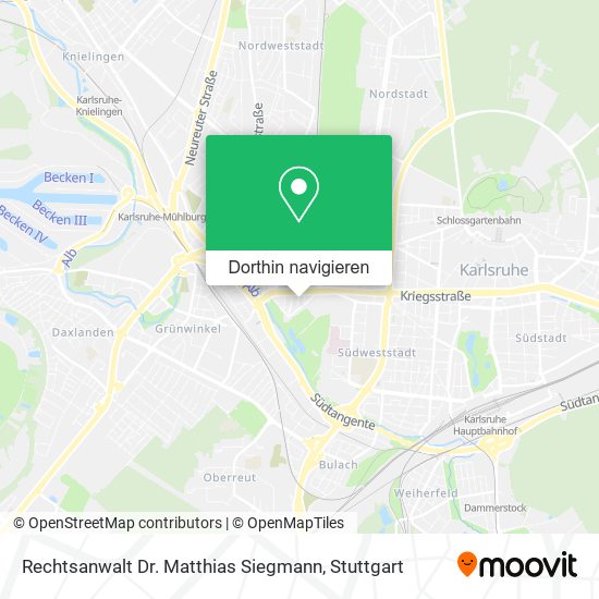 Rechtsanwalt Dr. Matthias Siegmann Karte