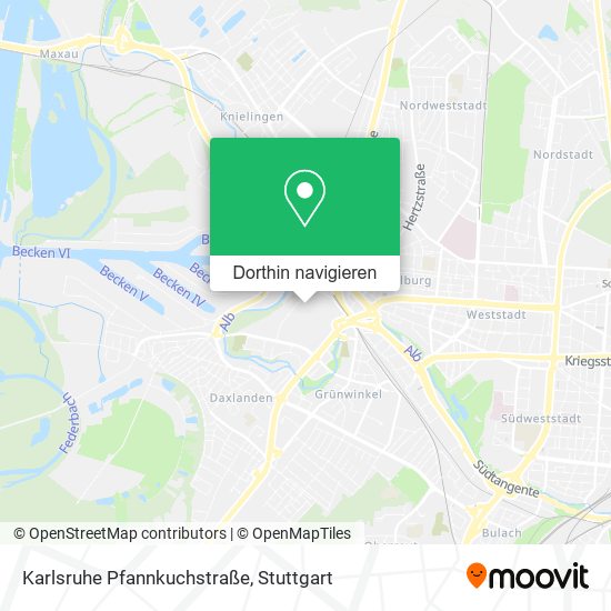 Karlsruhe Pfannkuchstraße Karte