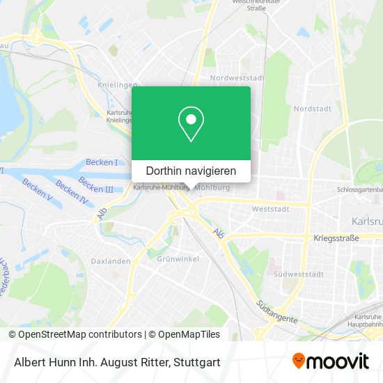 Albert Hunn Inh. August Ritter Karte