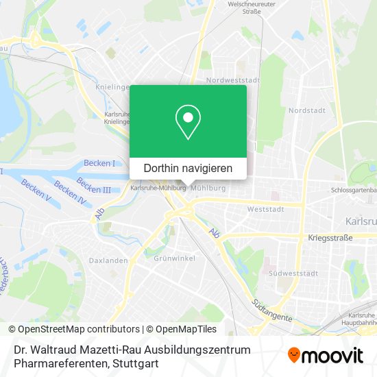 Dr. Waltraud Mazetti-Rau Ausbildungszentrum Pharmareferenten Karte