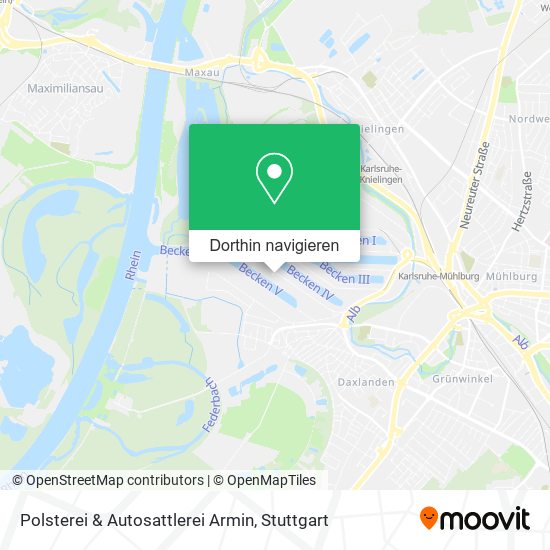 Polsterei & Autosattlerei Armin Karte