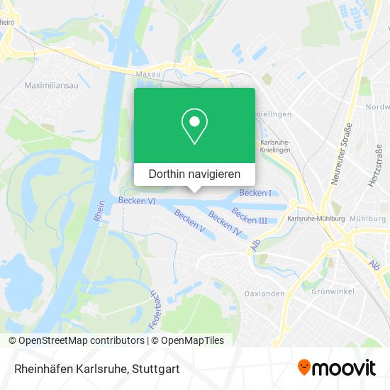 Rheinhäfen Karlsruhe Karte