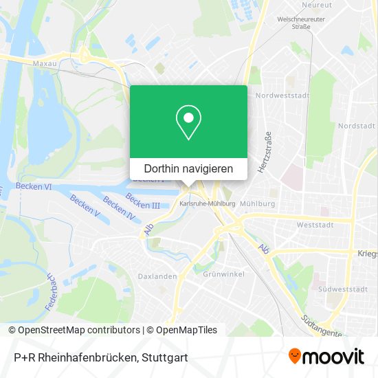 P+R Rheinhafenbrücken Karte