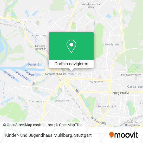 Kinder- und Jugendhaus Mühlburg Karte