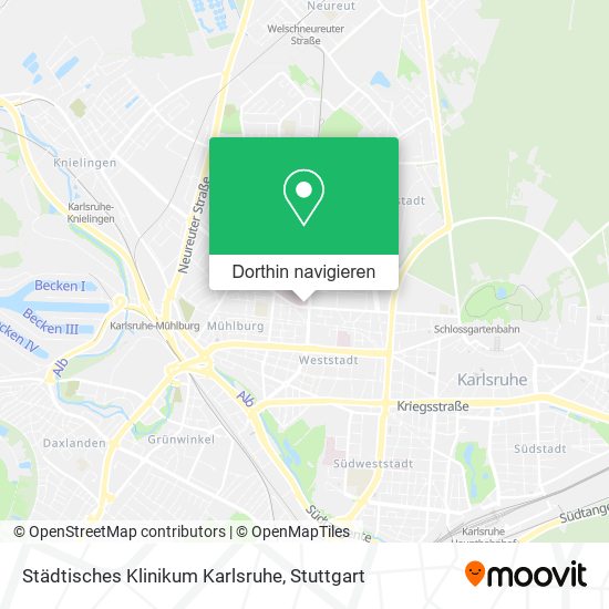 Städtisches Klinikum Karlsruhe Karte