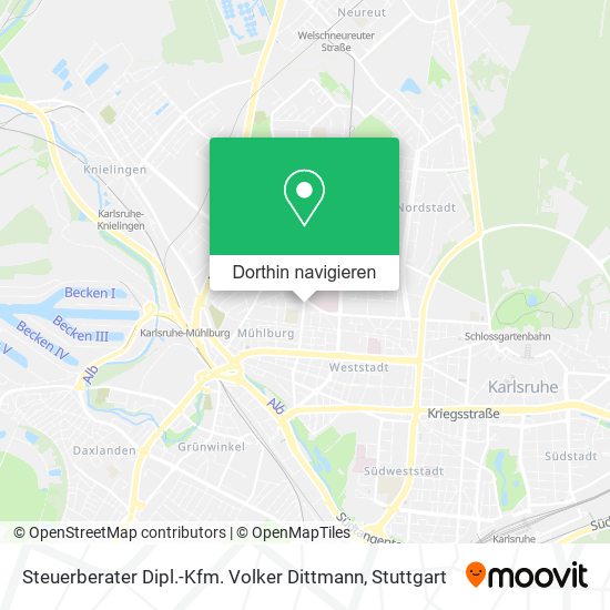 Steuerberater Dipl.-Kfm. Volker Dittmann Karte