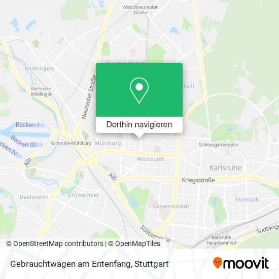 Gebrauchtwagen am Entenfang Karte