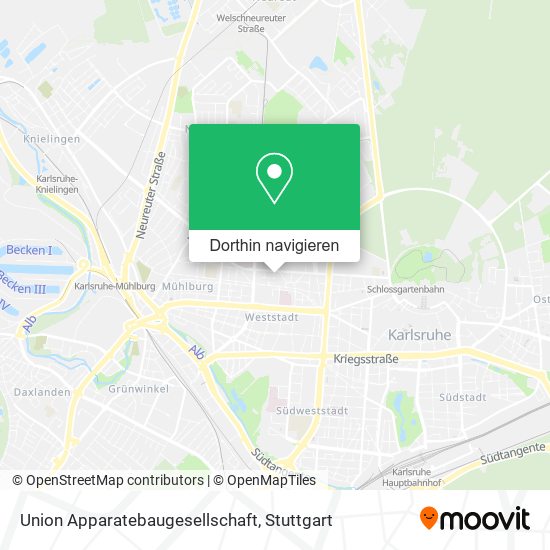 Union Apparatebaugesellschaft Karte