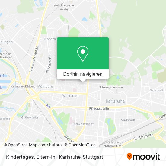 Kindertages. Eltern-Ini. Karlsruhe Karte
