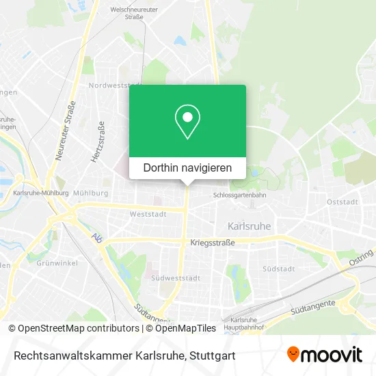 Rechtsanwaltskammer Karlsruhe Karte