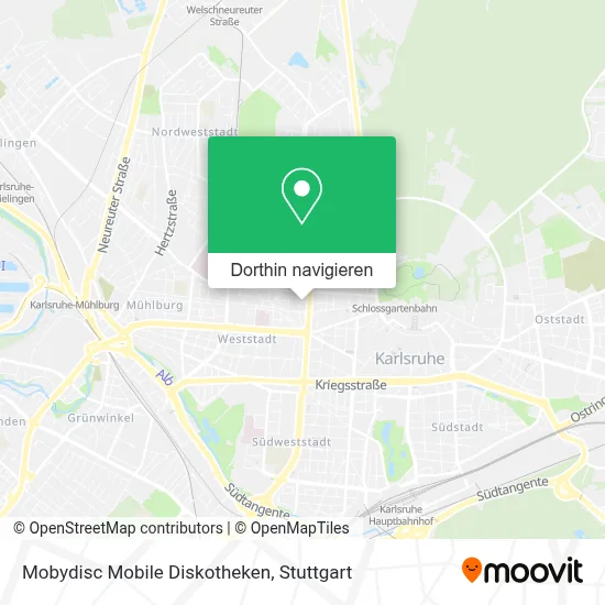 Mobydisc Mobile Diskotheken Karte