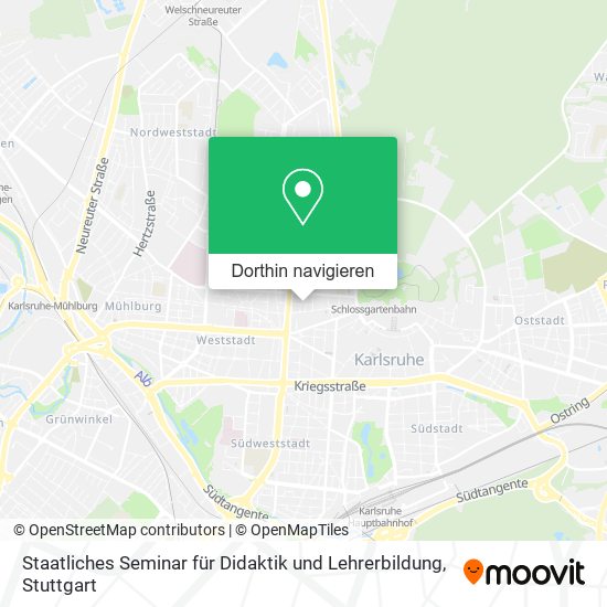 Staatliches Seminar für Didaktik und Lehrerbildung Karte