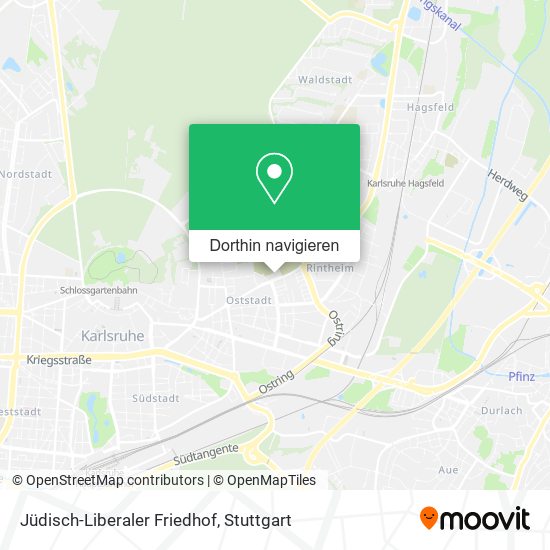 Jüdisch-Liberaler Friedhof Karte
