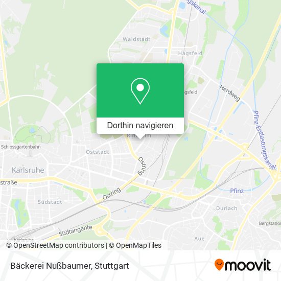 Bäckerei Nußbaumer Karte