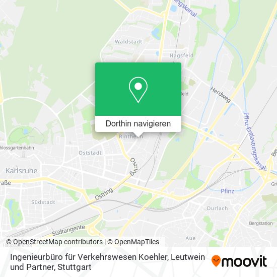 Ingenieurbüro für Verkehrswesen Koehler, Leutwein und Partner Karte