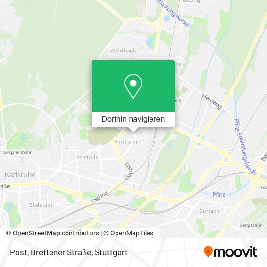 Post, Brettener Straße Karte