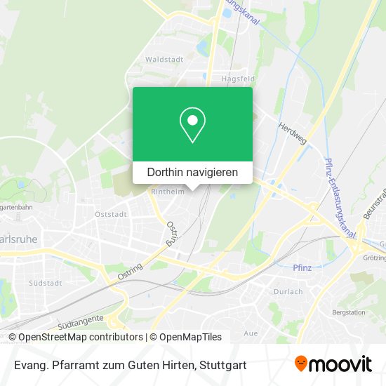 Evang. Pfarramt zum Guten Hirten Karte