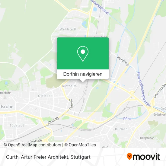 Curth, Artur Freier Architekt Karte