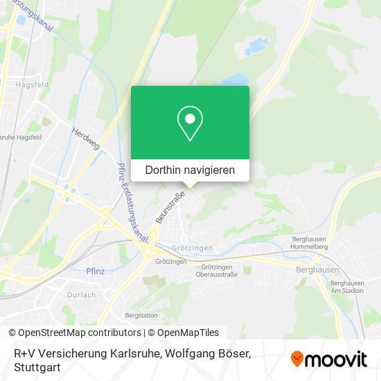 R+V Versicherung Karlsruhe, Wolfgang Böser Karte