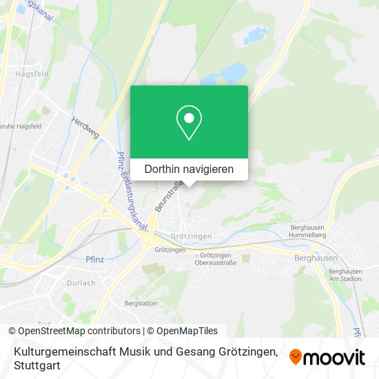 Kulturgemeinschaft Musik und Gesang Grötzingen Karte
