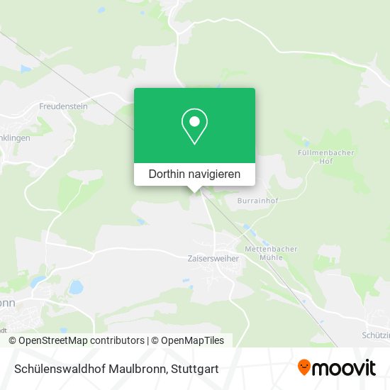 Schülenswaldhof Maulbronn Karte