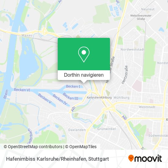 Hafenimbiss Karlsruhe / Rheinhafen Karte