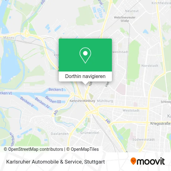 Karlsruher Automobile & Service Karte