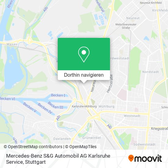 Mercedes-Benz S&G Automobil AG Karlsruhe Service Karte