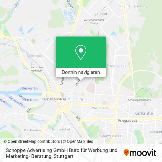 Schoppe Advertising GmbH Büro für Werbung und Marketing- Beratung Karte