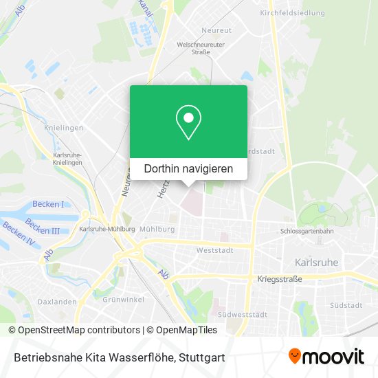 Betriebsnahe Kita Wasserflöhe Karte