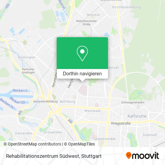 Rehabilitationszentrum Südwest Karte