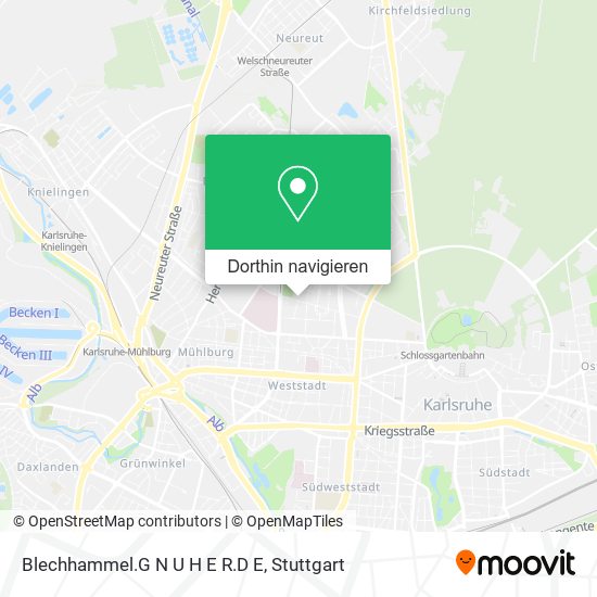 Blechhammel.G N U H E R.D E Karte
