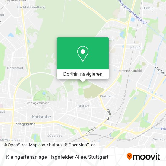 Kleingartenanlage Hagsfelder Allee Karte