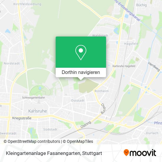Kleingartenanlage Fasanengarten Karte