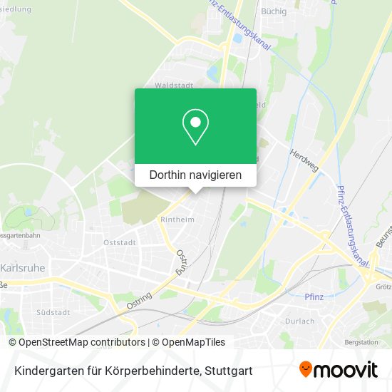 Kindergarten für Körperbehinderte Karte