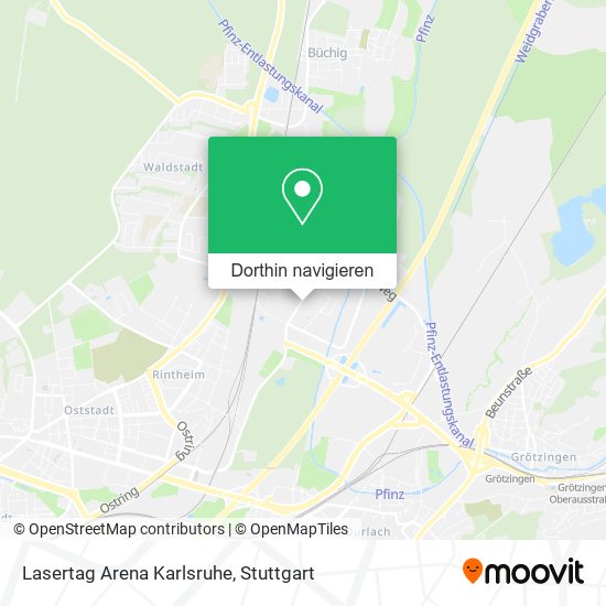Lasertag Arena Karlsruhe Karte