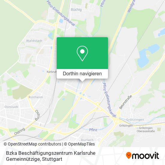 Bzka Beschäftigungszentrum Karlsruhe Gemeinnützige Karte