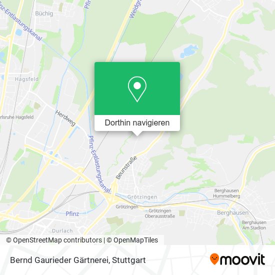 Bernd Gaurieder Gärtnerei Karte