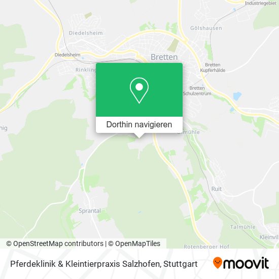 Pferdeklinik & Kleintierpraxis Salzhofen Karte