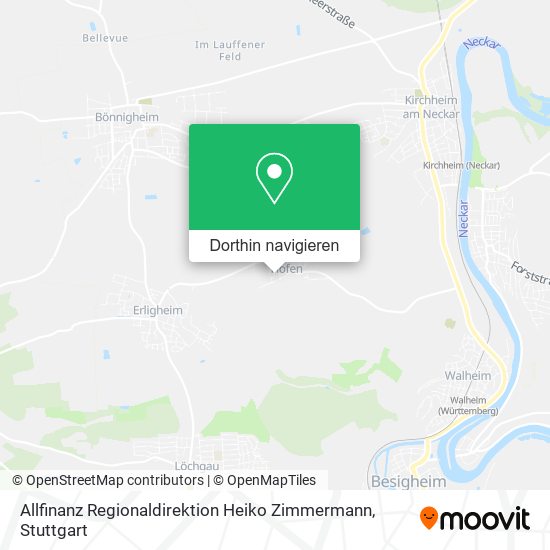 Allfinanz Regionaldirektion Heiko Zimmermann Karte