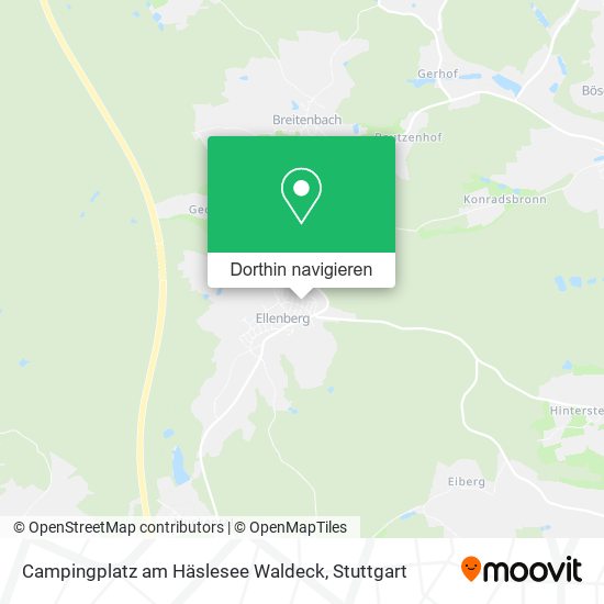 Campingplatz am Häslesee Waldeck Karte